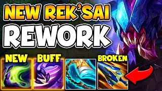 NEW REKSAI REWORK IS HERE AND ITS 100 BROKEN NEW PASSIVE MASSIVE BUFFS [upl. by Keen]