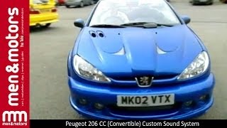 Peugeot 206 CC Convertible Custom Sound System [upl. by Nierman834]