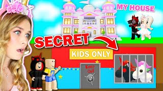 Our KIDS Built A SECRET Base Under My HOUSE In Adopt Me Roblox [upl. by Laufer]