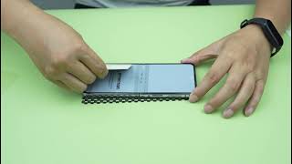 Flip Phone Screen protector installation video [upl. by Hnirt154]