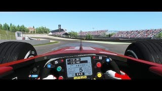 rFactor 2 219 UltraWide Ferrari F2004  Barcelona Onboard Laps [upl. by Mathilda893]