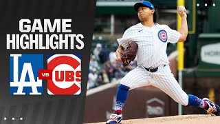 Dodgers vs Cubs Game Highlights 4724  MLB Highlights [upl. by Airahcaz881]