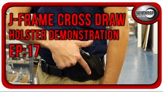 Winthrop Holsters JFrame Revolver Cross Draw Leather Holster [upl. by Carie162]