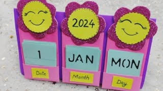 DIY Desk Calendar 🤩Easy amp Cute Desk Calendar [upl. by Vernier]