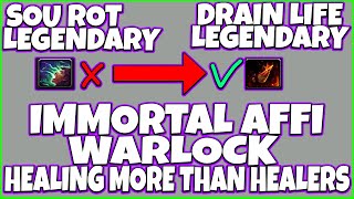 Immortal Affliction Warlock Healing More Than Healers Trying Out Drain Life Legendary in PvP 915 [upl. by Filahk]