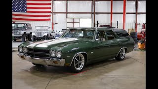 1970 Chevrolet Chevelle Station Wagon For Sale  Walk Around [upl. by Penney]