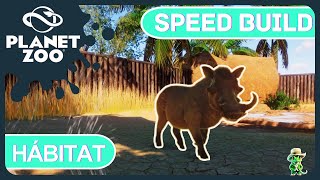 Hábitat de Facóquero Común  warthog   Speed Build  PLANET ZOO [upl. by Nibla]