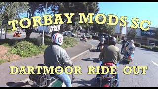 Torbay Mods Scooter Club Ride Out to the Cafe On The Green at Widecombe on Dartmooor [upl. by Witkin]