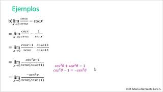 20 Límites trigonométricos con propiedades Profe María Lara [upl. by Kacy]