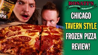 Tavern Style Chicago Pizza  Rosatis Frozen Pizza Review [upl. by Aret]