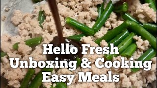 Hello Fresh Unboxing and Cooking  Hello Fresh Coupon Code  FREE Hello Fresh Box [upl. by Ahcsap]