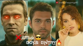 Top 5 Best WhatsApp Status videos  Boys Attitude Entry Status 😎  Mood Off amp Love Edits [upl. by Schoof252]