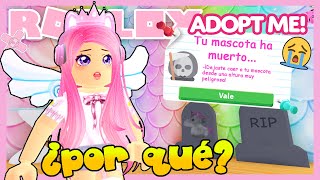 NUEVO ¡HORRIBLE MENSAJE DE LA MU3RT3 DE TUS MASCOTAS en ADOPT ME 😵☠️ ¡LA PEOR PESADILLA [upl. by Xanthus]