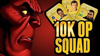 Fifa 14 Most Overpowered Sweaty 10k Squad Builder Ultimate Team [upl. by Cleland]