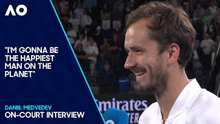 Daniil Medvedev OnCourt Interview  Australian Open 2024 Semifinals [upl. by Streeto]