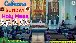 Sept 22 2024 Cebuano Sunday Massanticipated921Natl Shrine of StJosephCebu25th Ord Time [upl. by Dicky212]