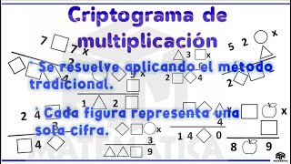 RM 3ero CRIPTOGRAMA DE MULTIPLICACIÓN III BIMESTRE [upl. by Brianna]