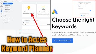 How to Access Google ads Keyword Planner  google adwords keyword planner [upl. by Dawaj]