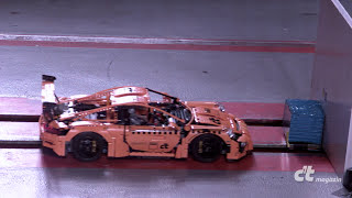 LEGOPorsche im ADAC Crashtest mit 46kmh [upl. by Ellimak]