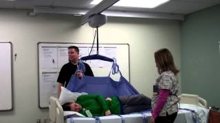 MaxiSky Ceiling lift demonstration at St Marys Hospital [upl. by Aytida]