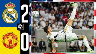 Real Madrid 20 Manchester United  Highlights  Houston [upl. by Enilehcim]