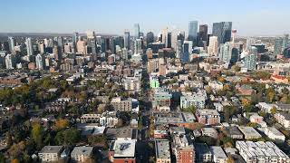 2022 Fall in Calgary  4K DRONE DOWNTOWN AND PARKS TOUR [upl. by Ecart331]