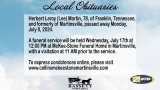 Obits for July 31 2024 [upl. by Gabriel]