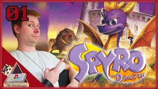 A Dragon on a Mission △ Spyro the Dragon △ Part 1 Longplay [upl. by Slayton]