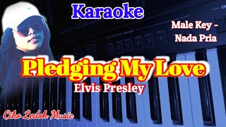 PLEDGING MY LOVEElvis PresleyKARAOKEMale Key [upl. by Huberto539]