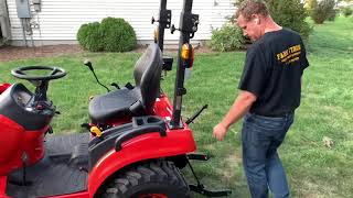 Kioti CS 2220 Subcompact Tractor with Optional Loader and MidMount Mower Attachments [upl. by Nerhtak]