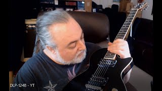 Unboxing  setup and review of Donners take on the Les Paul style guitar the Donner DLP 124B [upl. by Aalst]