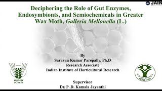 Deciphering the Role of Gut Enzymes Endosymbionts and Semiochemicals in Galleria mellonella L [upl. by Alphonsa]