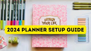 How to Set Up your New PLANNER  2024 Planner Setup [upl. by Lynnette]