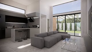 🔴Moderna y MINIMALISTA Casa con 3 Habitaciones minimalismo [upl. by Aneer815]