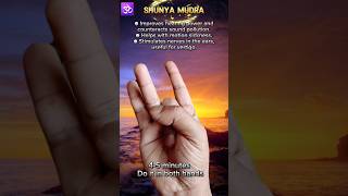 Unlocking the Power of Shunya Mudra Incredible Benefits ShunyaMudra MudraMagic MindBodyBalance [upl. by Abraham]