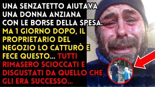 Senzatetto aiutò anziana con borse Il giorno dopo il proprietario lo trovò e fece questo [upl. by Suzie]