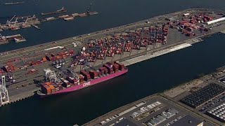 Thousands of dock workers at major shipping ports will go on strike demanding higher wages [upl. by Rimhsak]