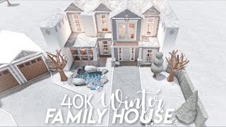 40k Winter family house  Bloxburg build [upl. by Hultgren]