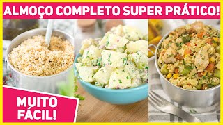 3 RECEITAS PARA SALVAR SEU ALMOÇO NA QUARENTENA  FÁCEIS E RÁPIDAS  Receitas de Minuto [upl. by Kragh]