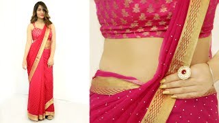 2 Mins में साड़ी पहनने का सही तरीका  How To Wear Saree Perfectly  Anaysa [upl. by Endaira]