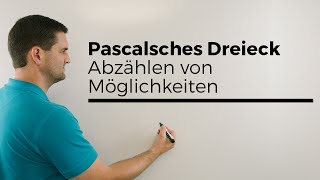 Pascalsches Dreieck Abzählen von Möglichkeiten Binomialkoeffizient  Mathe by Daniel Jung [upl. by Ecirum]