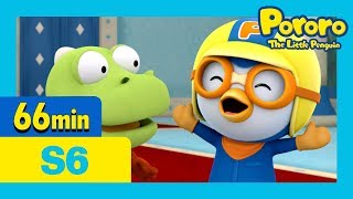 Pororo Season 6  Rody and Tutu’s Great Adventure and more 60mins  Pororo the little penguin [upl. by Ackler]