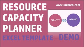 Resource Capacity Planner  Excel Template v1  Demo [upl. by Elfont226]