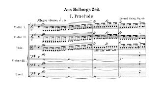 Grieg  Holberg Suite Complete Score [upl. by Immas889]