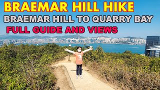 BRAEMAR HILL HIKE  BRAEMAR HILL TO QUARRY BAY  HONG KONG  FULL GUIDE AND VIEWS [upl. by Eimia]