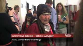 Buranovskiye Babushki  Party For Everybody Russia 2nd Rehearsal and Backstage [upl. by Dodie]