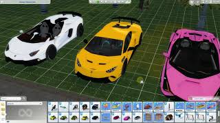 sims 4 cars lamborghini pack fuction by waronkcc [upl. by Nehpets]