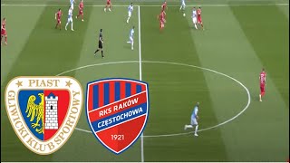 Raków Częstochowa 01 Piast Gliwice Skrót Meczu  EKSTRAKLASA 2425 [upl. by Olihs]