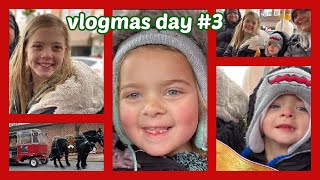 VLOGMAS 2022 DAY 3 CARRIAGE RIDE amp POLAR EXPRESS TICKETS  Angies Life [upl. by Roumell]