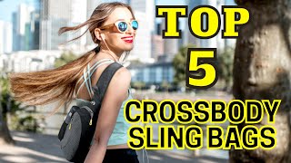 Top 5 Crossbody Sling Bags 2021  Don’t be Fooled by the Size [upl. by Ynaffets]